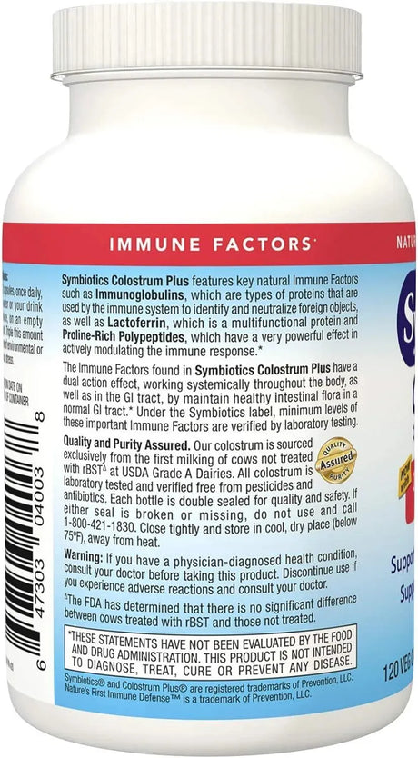 SYMBIOTICS - Symbiotics Colostrum 120 Capsulas - The Red Vitamin MX - Suplementos Alimenticios - {{ shop.shopifyCountryName }}