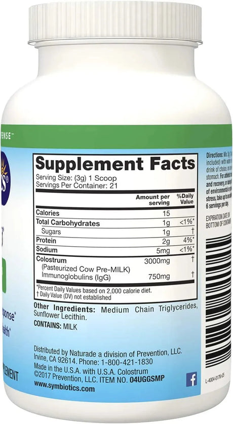 SYMBIOTICS - Symbiotics Colostrum Plus Powder 63.8Gr. - The Red Vitamin MX - Suplementos Alimenticios - {{ shop.shopifyCountryName }}