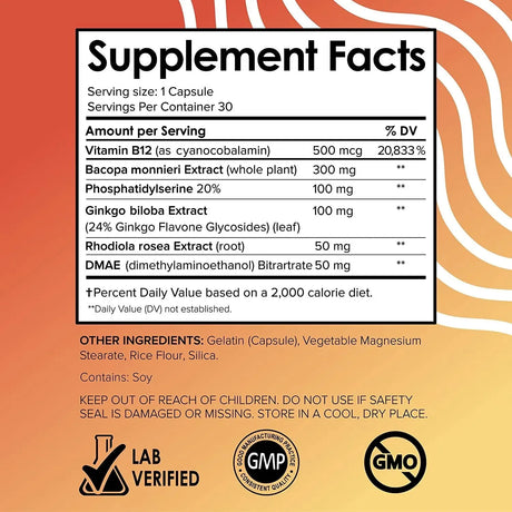 VITAL VITAMINS - Vital Vitamins Brain Booster 30 Capsulas - The Red Vitamin MX - Suplementos Alimenticios - {{ shop.shopifyCountryName }}